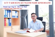 Điều cần biết khi đăng ký ngành nghề kinh doanh