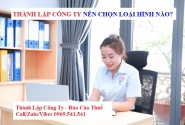 Thành lập công ty nên chọn loại hình nào?